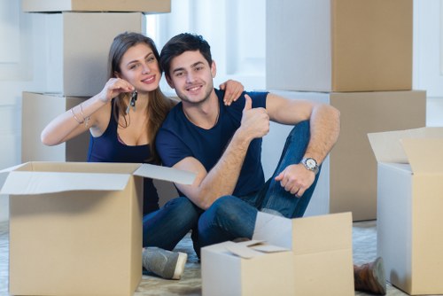 Professional moving team preparing a local house move in Edenpark