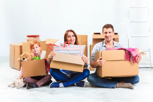 Commercial moving team planning an Edenpark business relocation