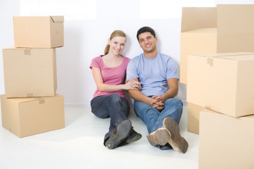 Moving truck service ready for a residential move in Edenpark