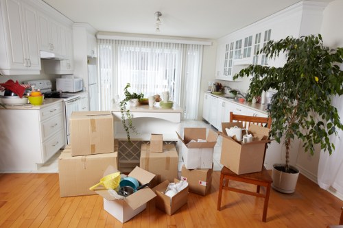 Unpacking boxes into a new Edenpark home