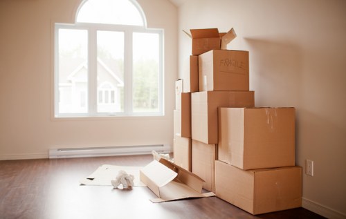 Furniture pick-up and transport in a van service