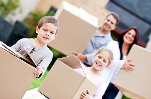 Moving truck loaded for a local Edenpark property move