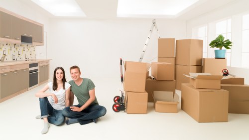 Sorted household items prepared for recycling and reuse