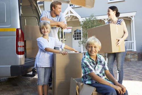 Furniture transport using a removals van service