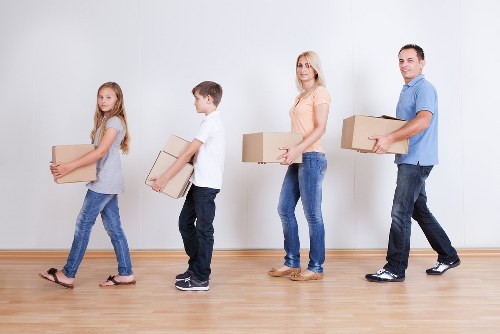 Furniture and box loading during a home move in Edenpark