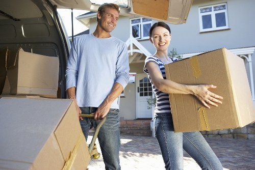 Preparing items for a man and van removal move in Edenpark